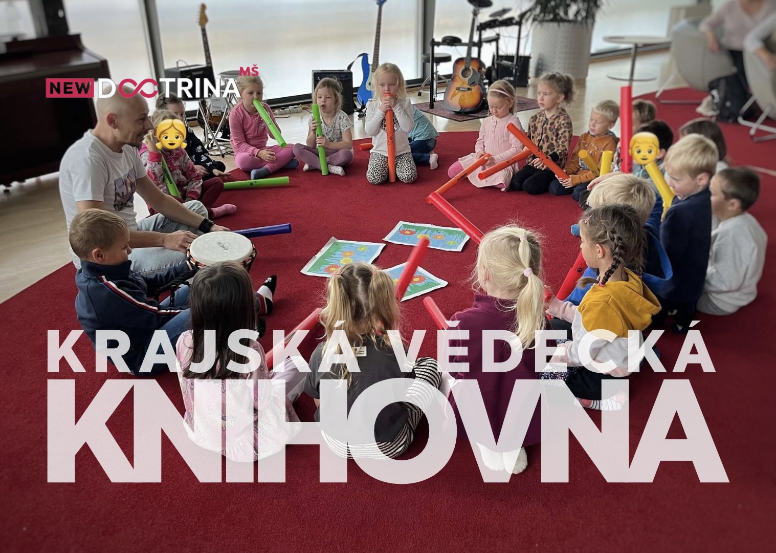 Starší děti v knihovně